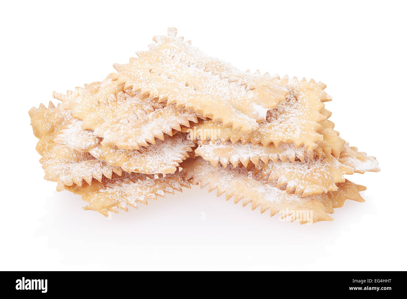 Chiacchiere carnaval italien, tas de pâtisserie Banque D'Images