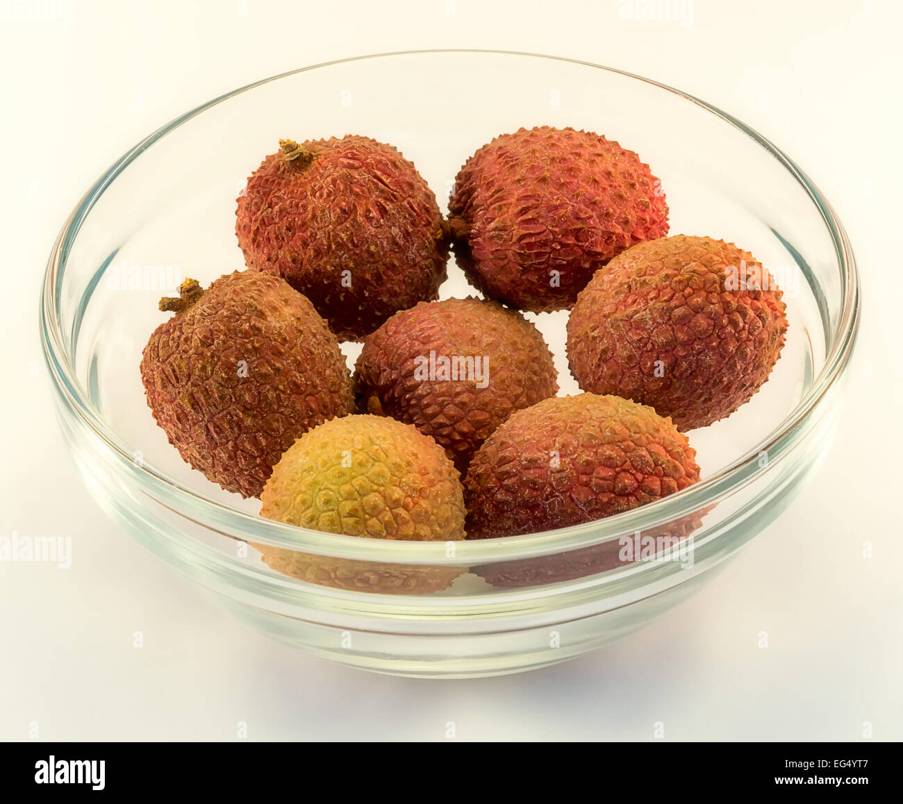Le litchi,fruits,venu,Chine,tropical,klimat,Asie,bol en verre,frais,vitamines,sweet Banque D'Images