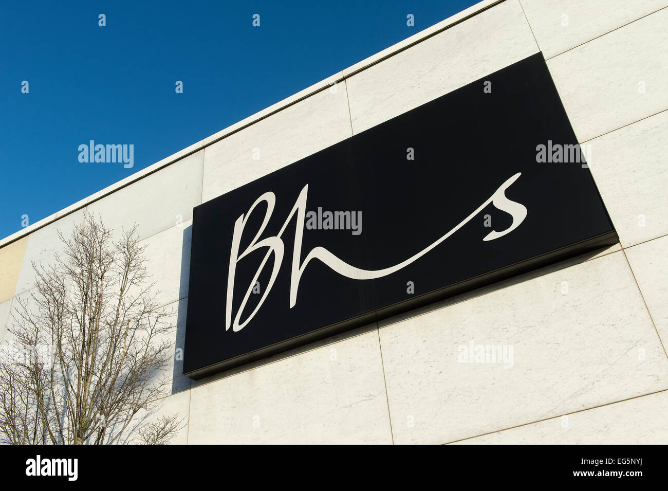 BHS enseigne à l'extérieur un magasin en Angleterre. Banque D'Images