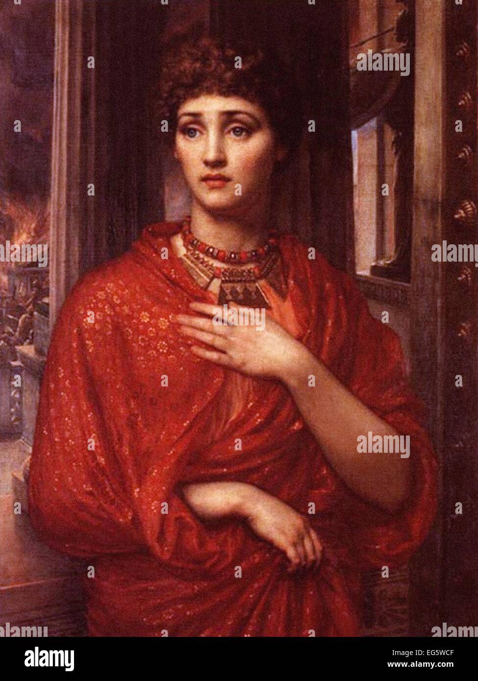 Sir Edward John Poynter, Helen of Troy Banque D'Images
