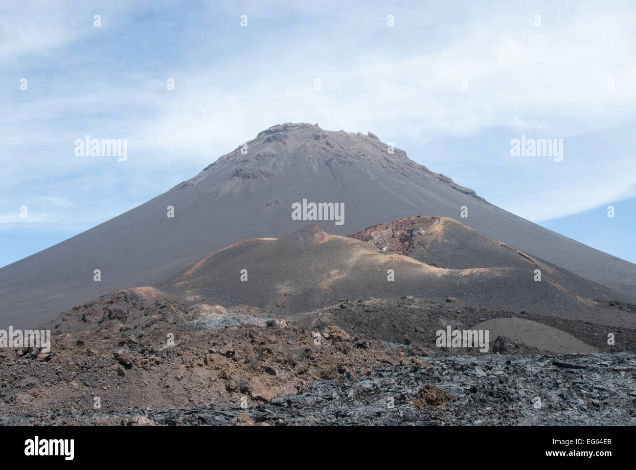 El Pico, le volcan Fogo , Iles du Cap Vert Banque D'Images