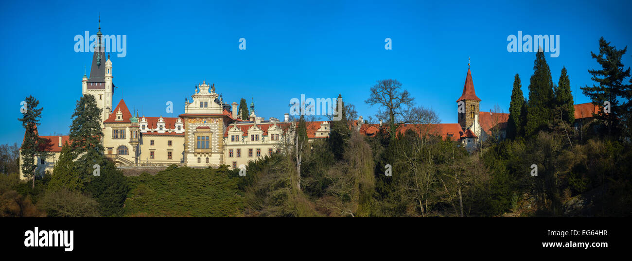 Château de Prague, Prague vue panoramique Banque D'Images
