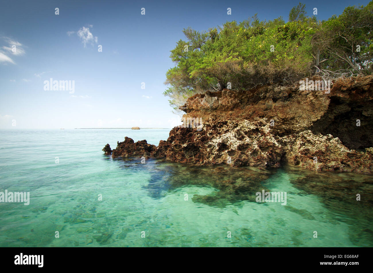 Island hopping à Zanzibar Banque D'Images