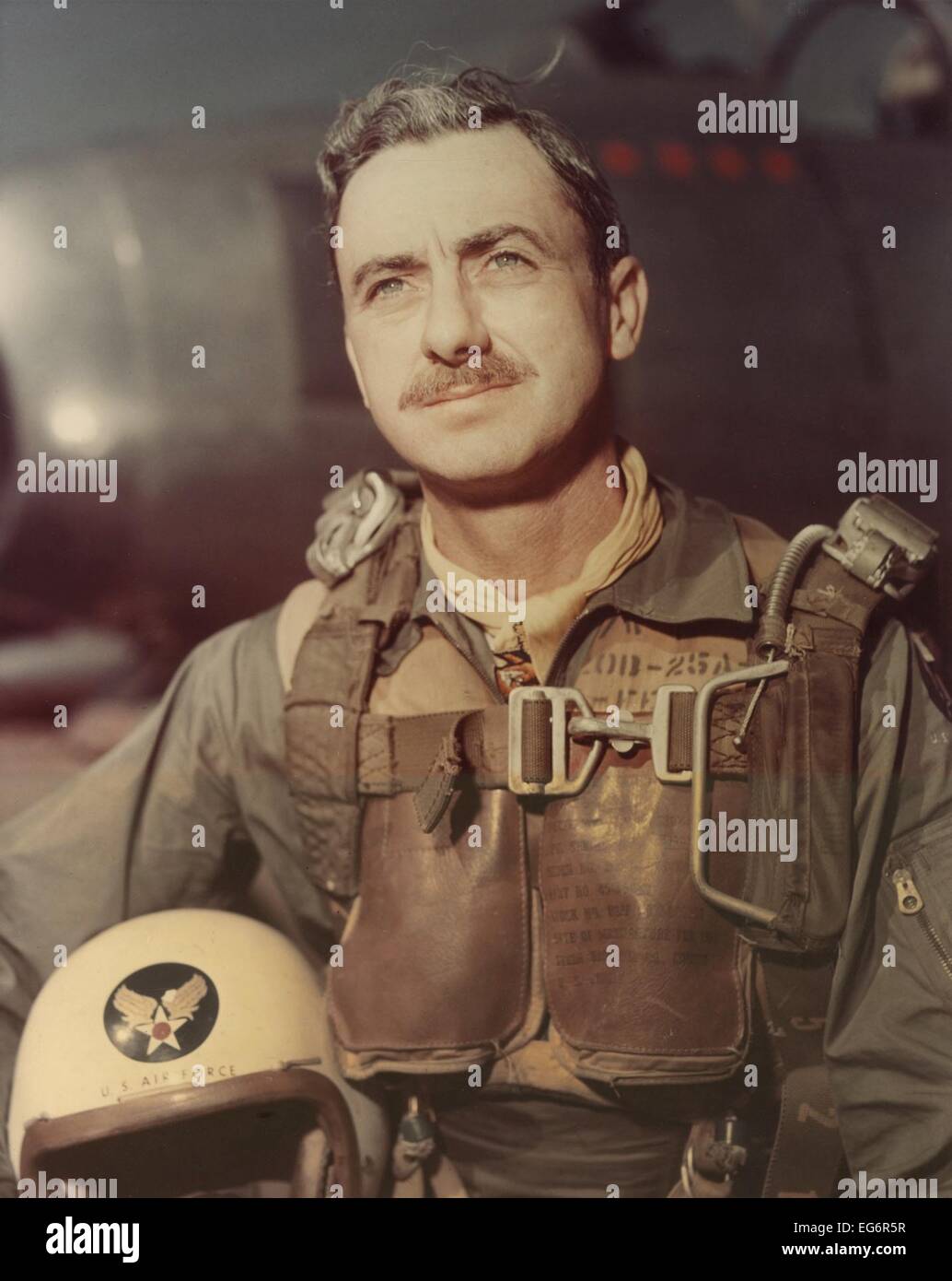 Le colonel Vermont atteint l'état de garnison ACE durant la Seconde Guerre mondiale, puis à nouveau contre l'avion de chasse pendant la guerre de Corée. Il a également Banque D'Images