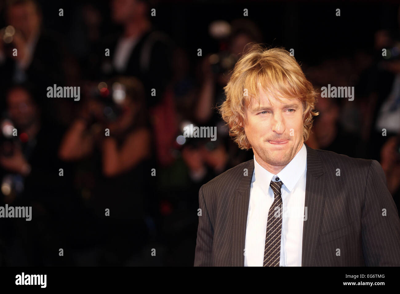 Italie, Venise : Acteur Owen Wilson au Lido de Venise pour le 71e Festival International du Film de Venise en septembre 2014. Banque D'Images
