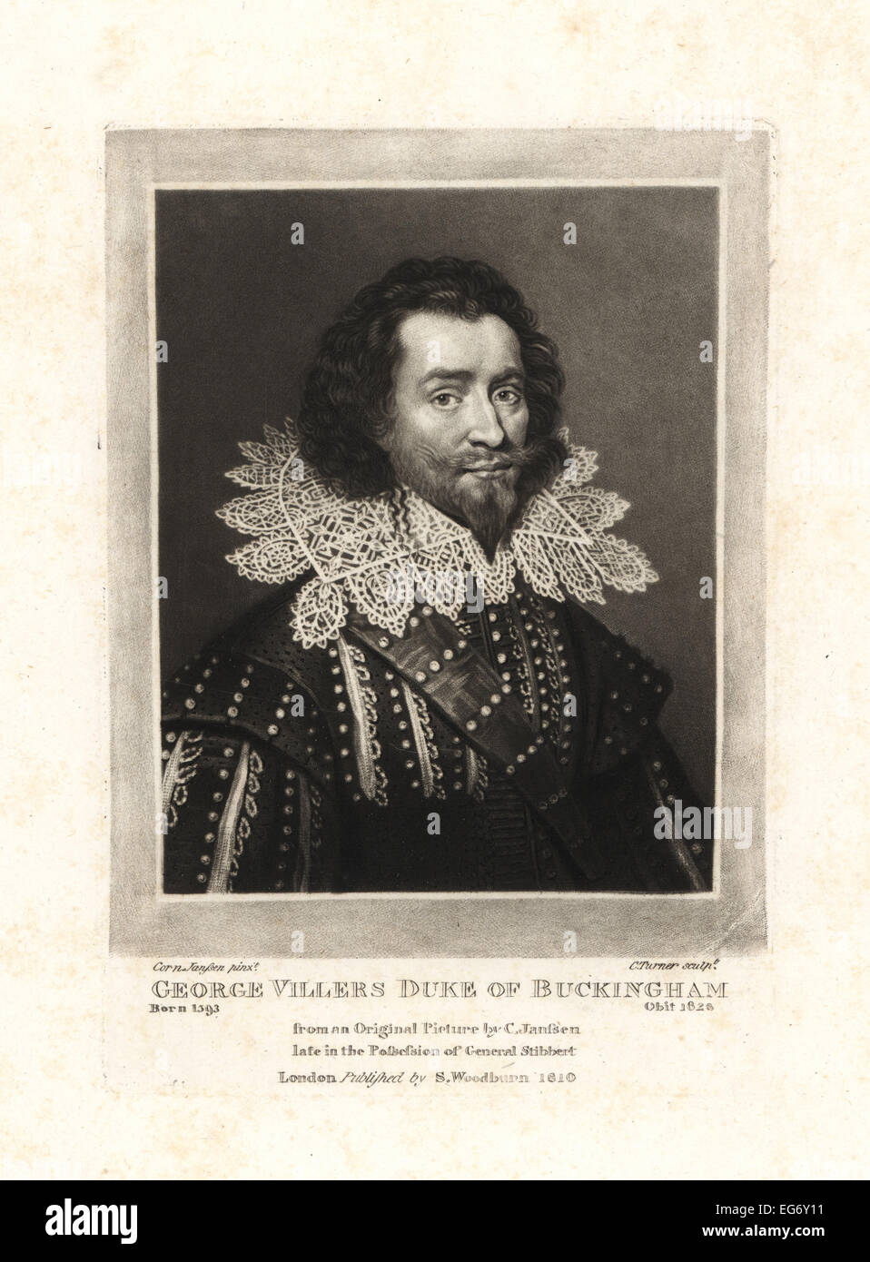 George Villiers, duc de Buckingham, favori du roi Jacques d'Angleterre, 1593-1626. Banque D'Images