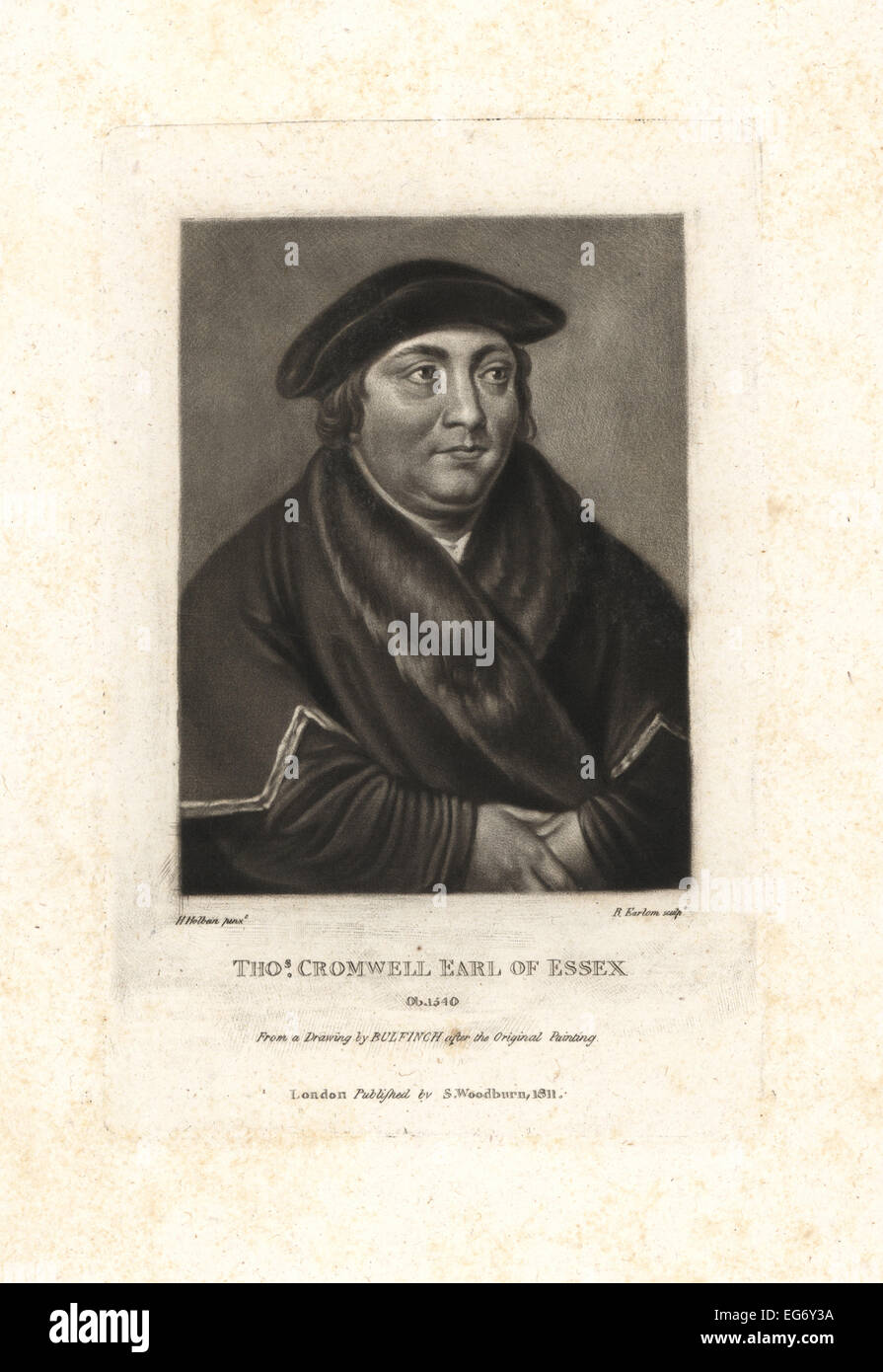 Thomas Cromwell, comte d'Essex, avocat et homme d'État du roi Henri VII, décédé en 1540. Banque D'Images