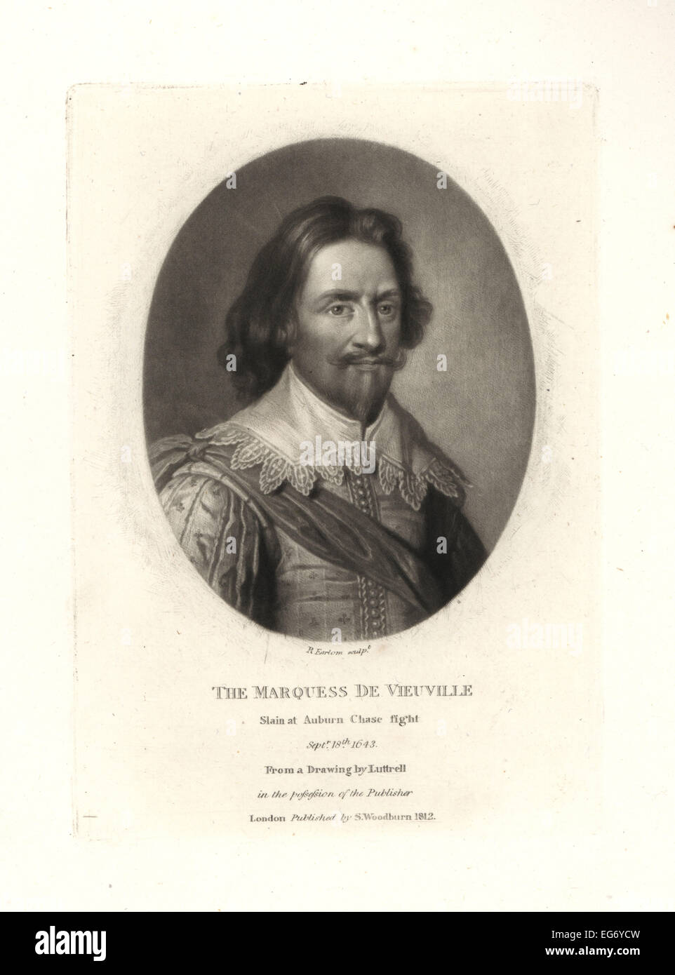 Charles, marquis de Vieuville, l'Ambassadeur de France pour le roi Charles Ier, tué à la bataille d'Auburn Chase, 1643. Banque D'Images