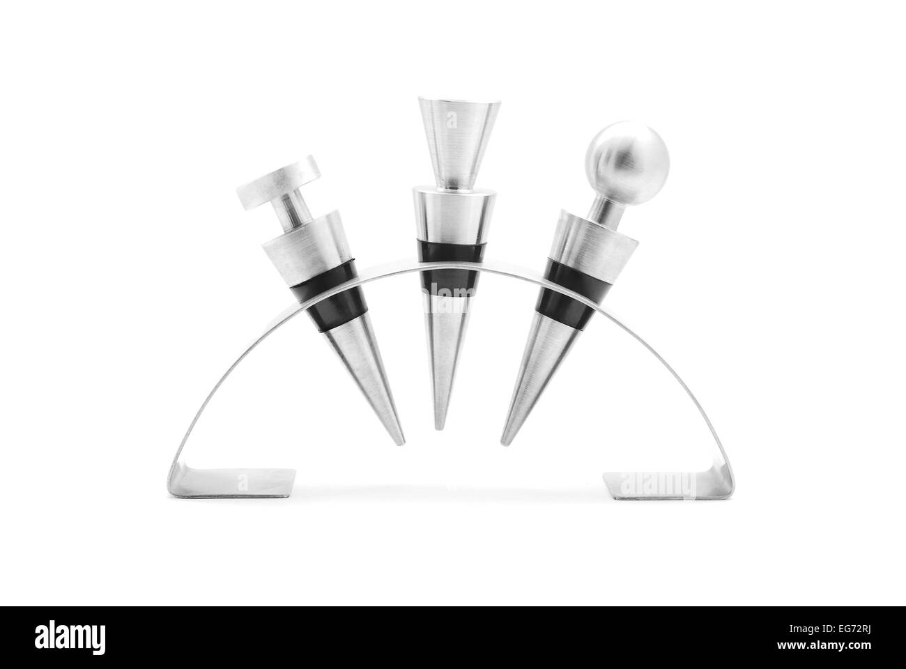 Bouchon de bouteille de vin set Banque D'Images