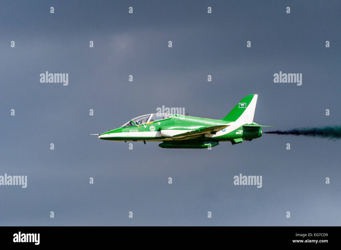 Arabie Royal Air Force, l'équipe 'Saudi Hawks', seul avion Banque D'Images