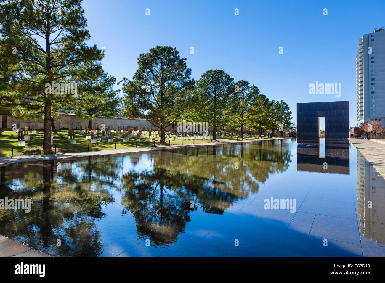 L'Oklahoma City National Memorial, Oklahoma City, OK, États-Unis d'Amérique Banque D'Images