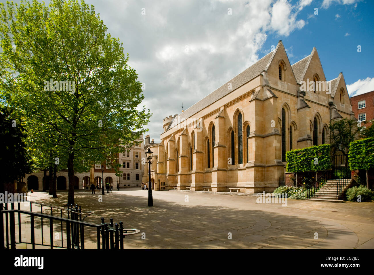 Le Temple est une église à la fin du 12e siècle church à Londres situé entre la rue de la flotte et la Tamise, construit pour et par l'e Banque D'Images