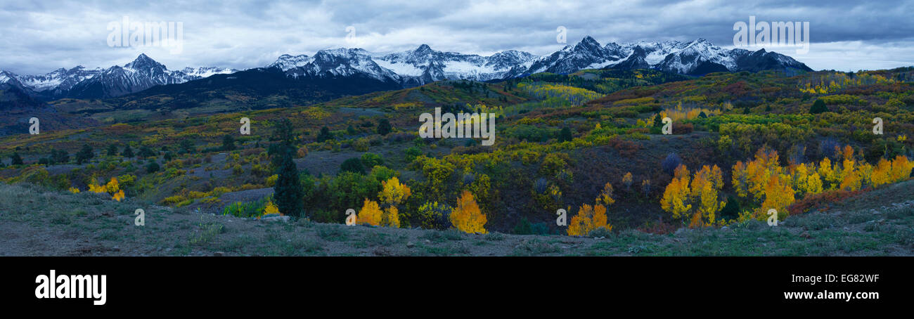 L'imposante beauté de la montagnes Uncompahgre, Colorado Banque D'Images