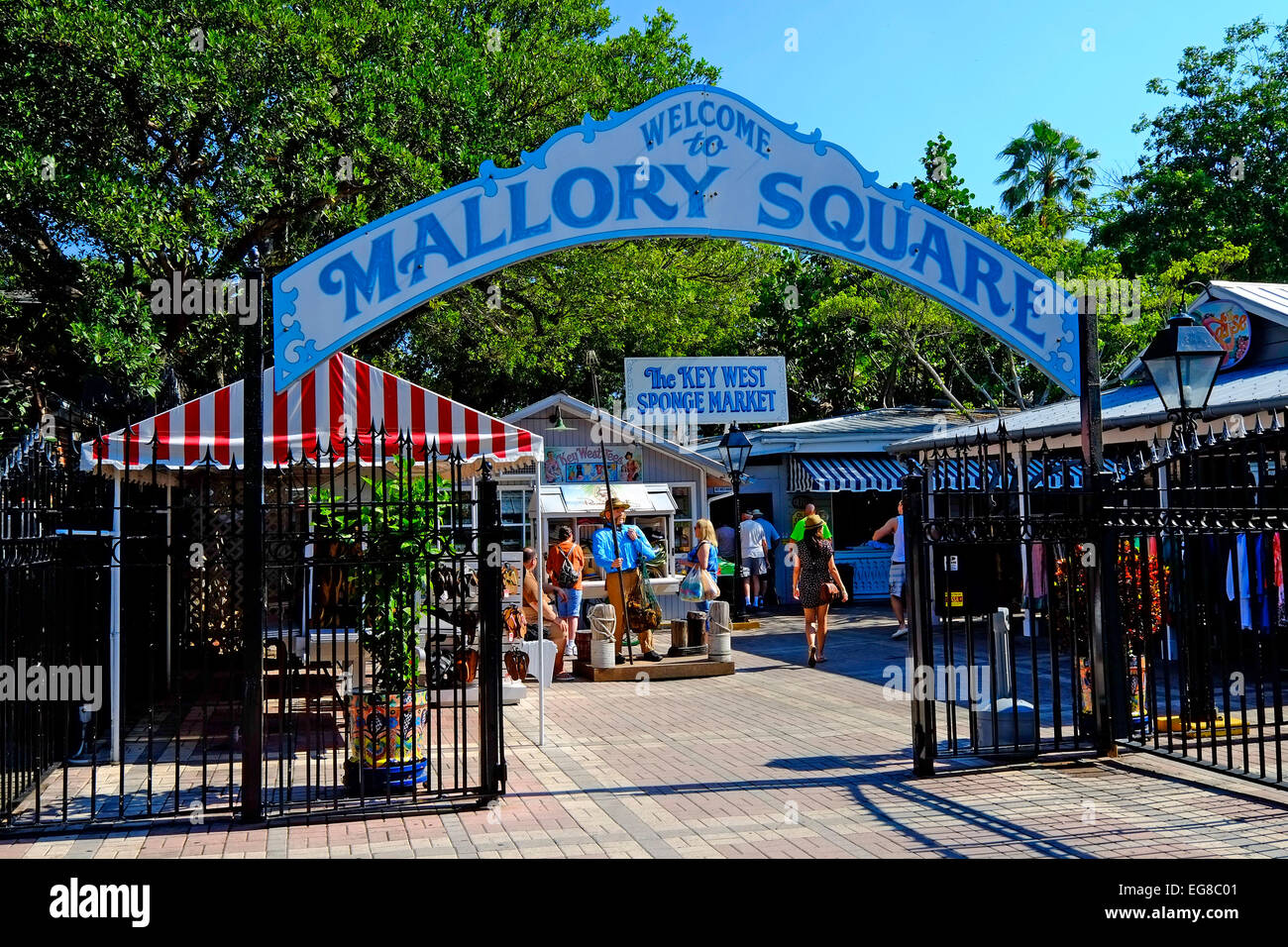 Mallory Square Key West FL Floride destination pour l'ouest de Tampa Crusie Caraïbes Banque D'Images