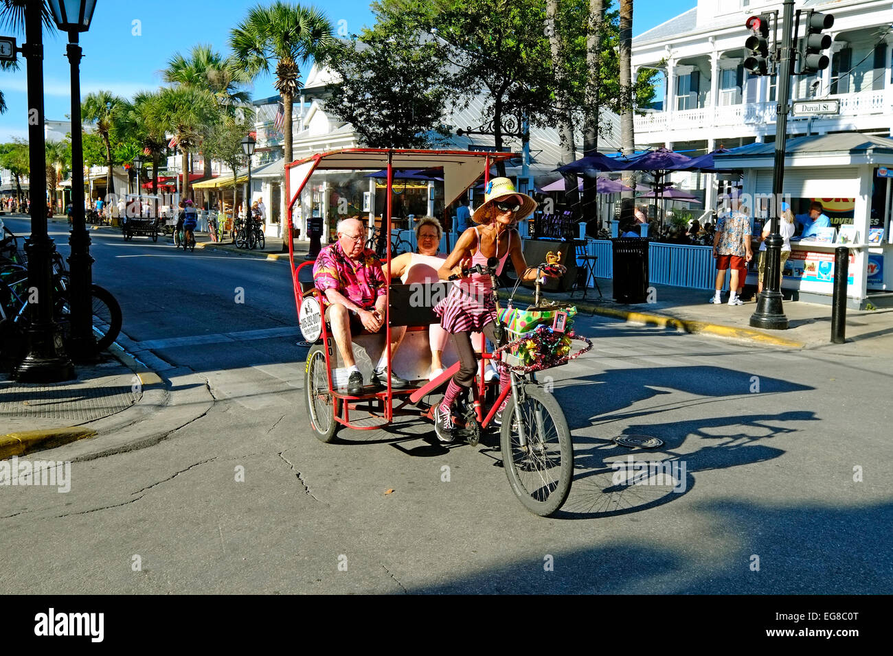 Le centre-ville de Key West en Floride Floride destination des Caraïbes de l'ouest de Tampa Crusie Banque D'Images