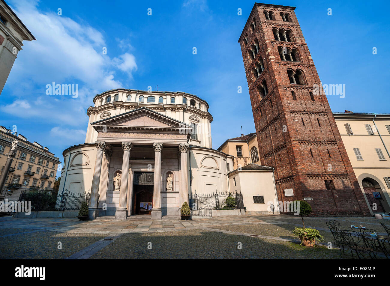 Sanctuaire de la Consolata de Turin Piémont Esternal Banque D'Images