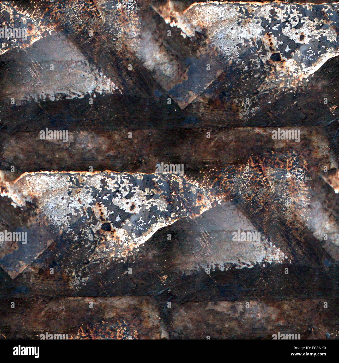 Rusty grunge texture transparente de repasser à un endroit pour les messages Banque D'Images