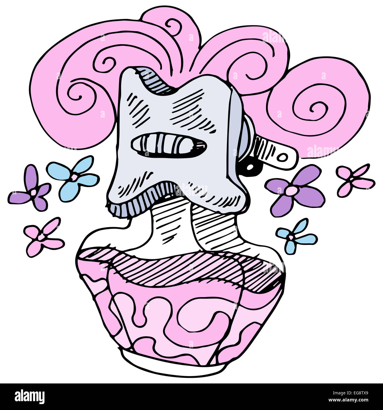 L'image d'un bouchon dans assainisseur d'air. Banque D'Images