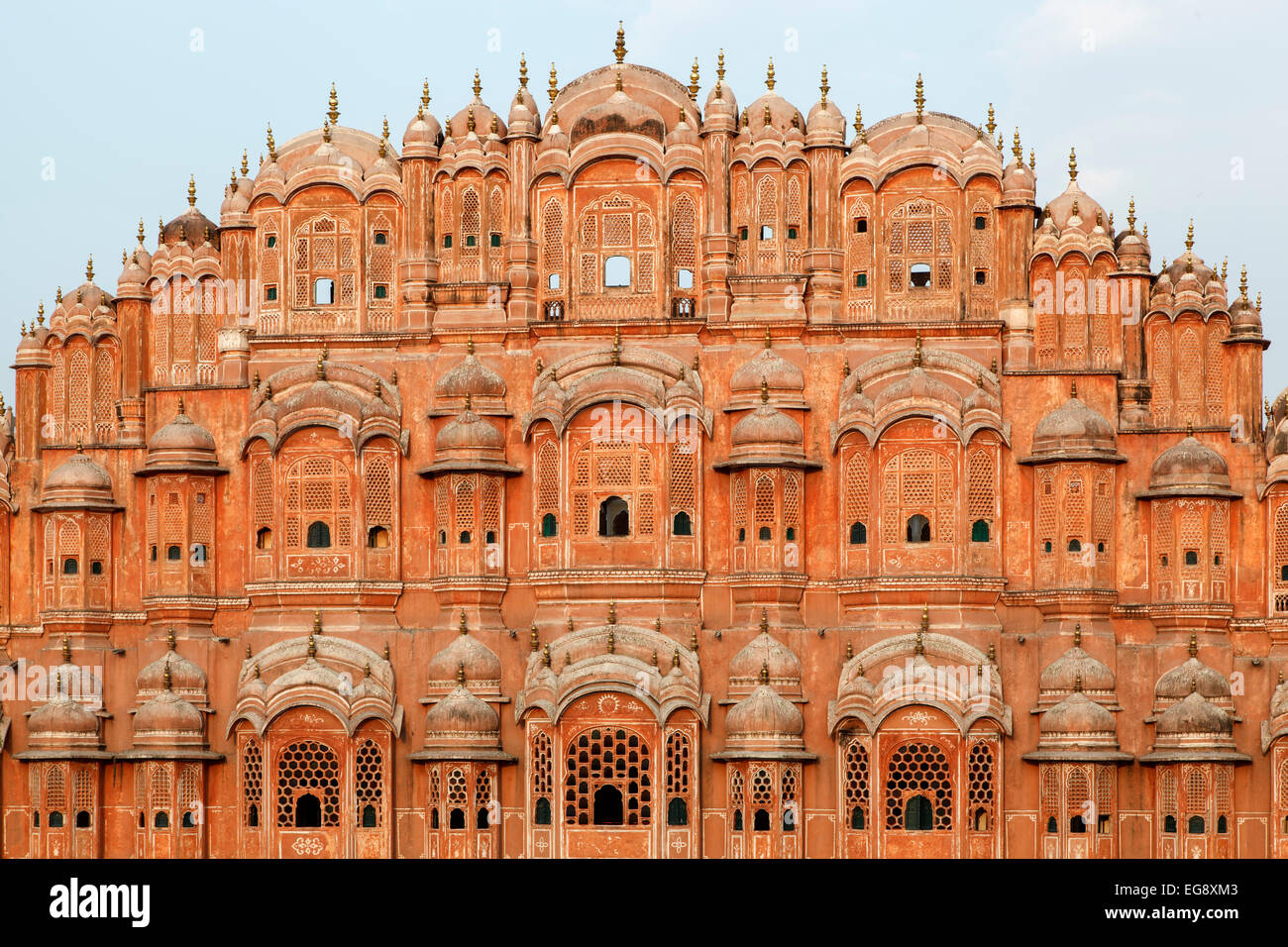 Hawa Mahal (palais des vents), Jaipur, Rajasthan, Inde Banque D'Images Hawa Mahal (palais des vents), Jaipur, Rajasthan, Inde Banque D'Images