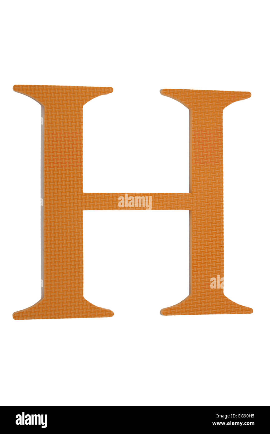 Alphabet grec colorés. L'Eta. Yellow Banque D'Images