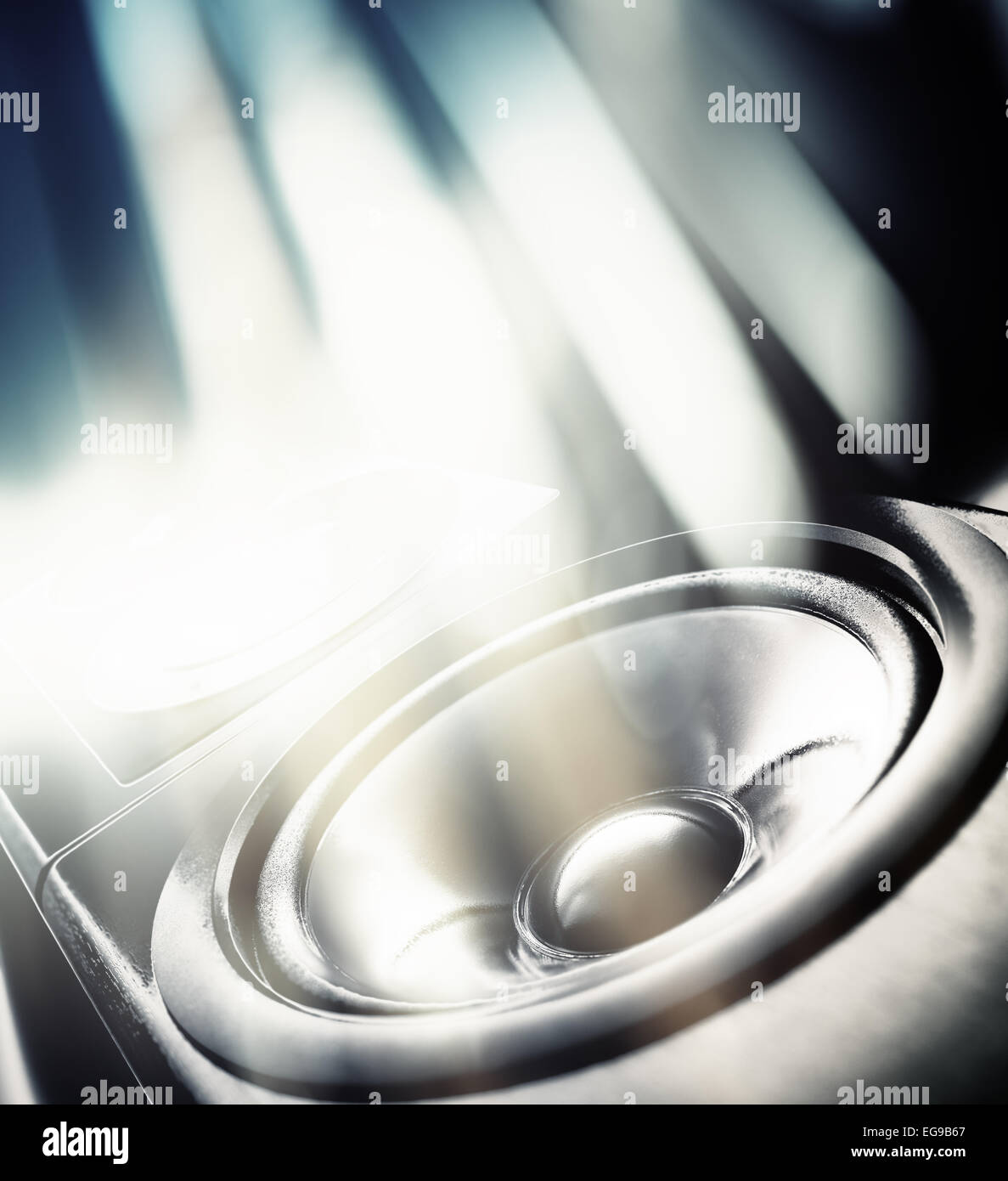 Parti de la musique de fond. Le président du son et lumières abstraites. Banque D'Images