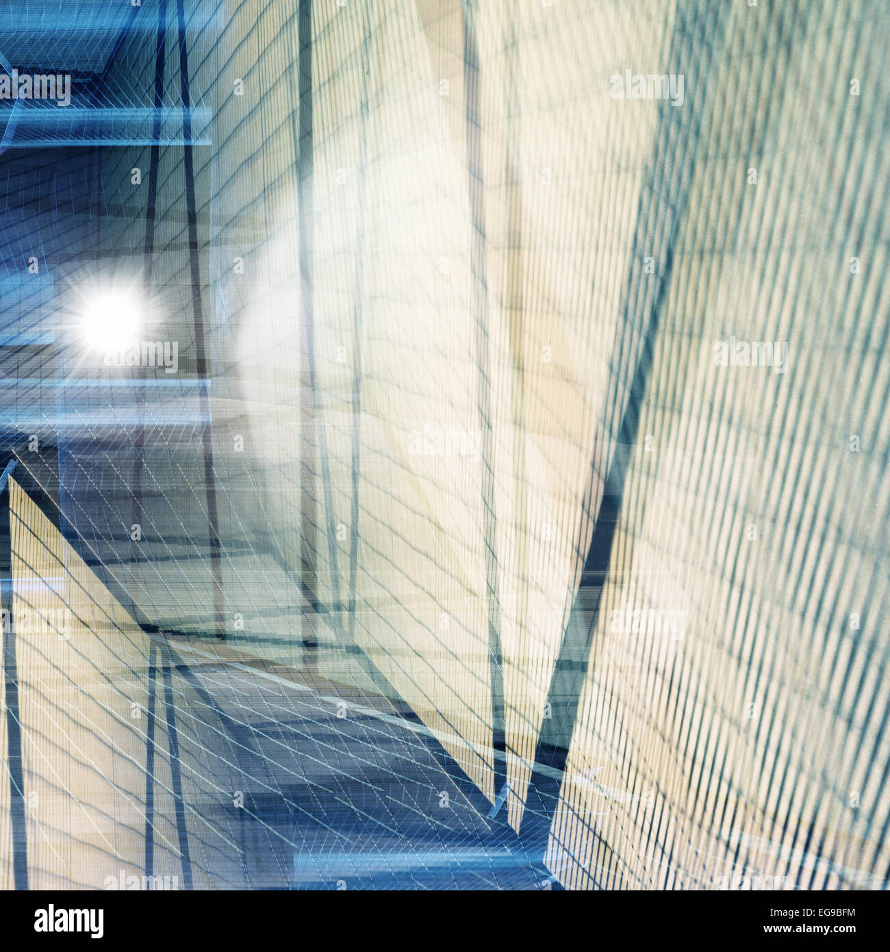 Résumé Contexte multi-exposition. Les détails architecturaux. Banque D'Images