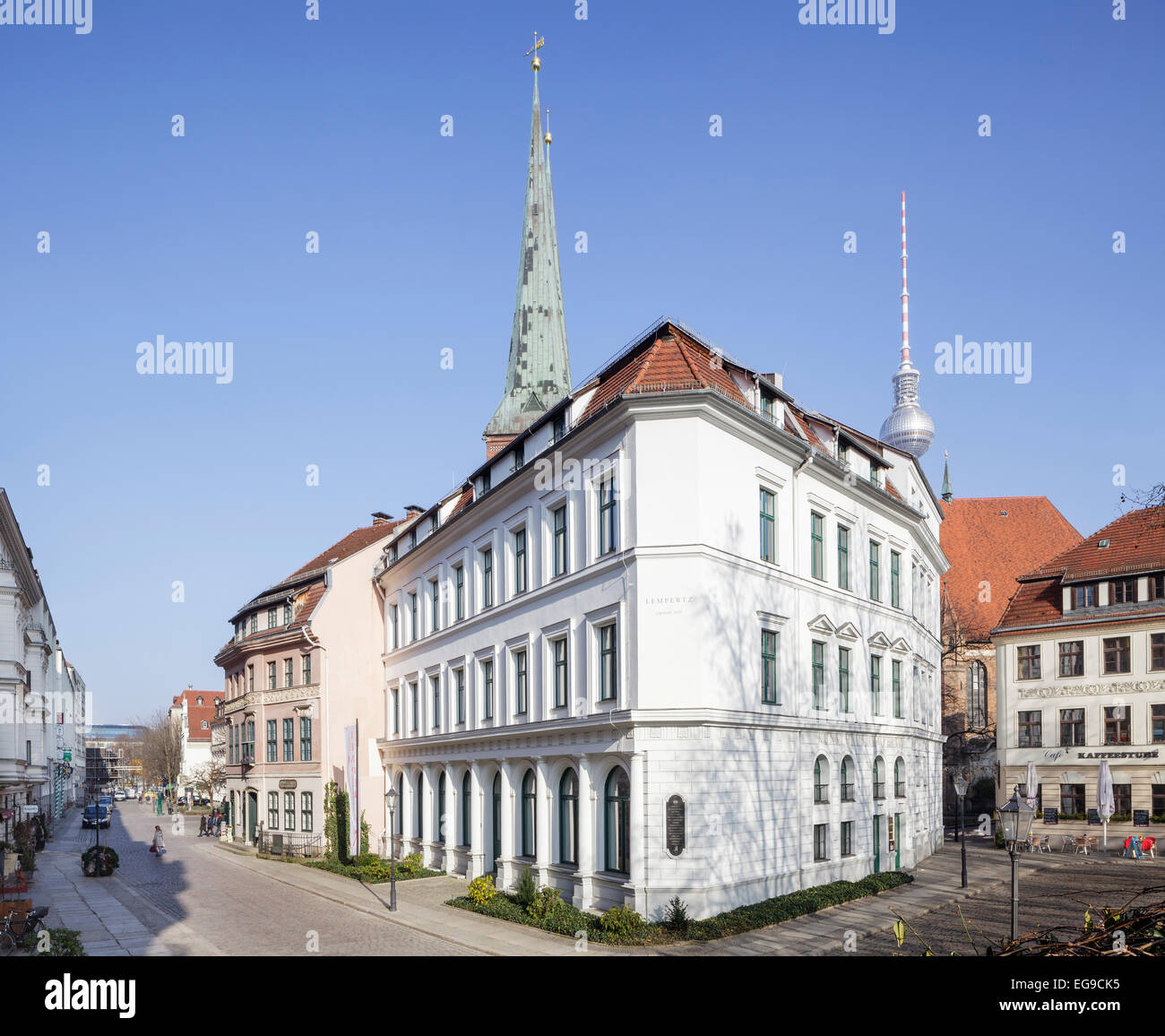 Nikolaiviertel, Poststrasse, Berlin, Allemagne Banque D'Images