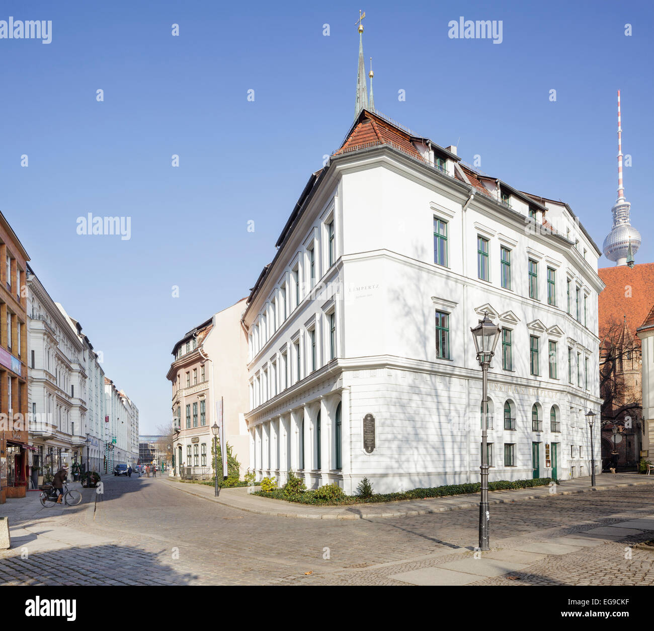 Nikolaiviertel, Poststrasse, Berlin, Allemagne Banque D'Images