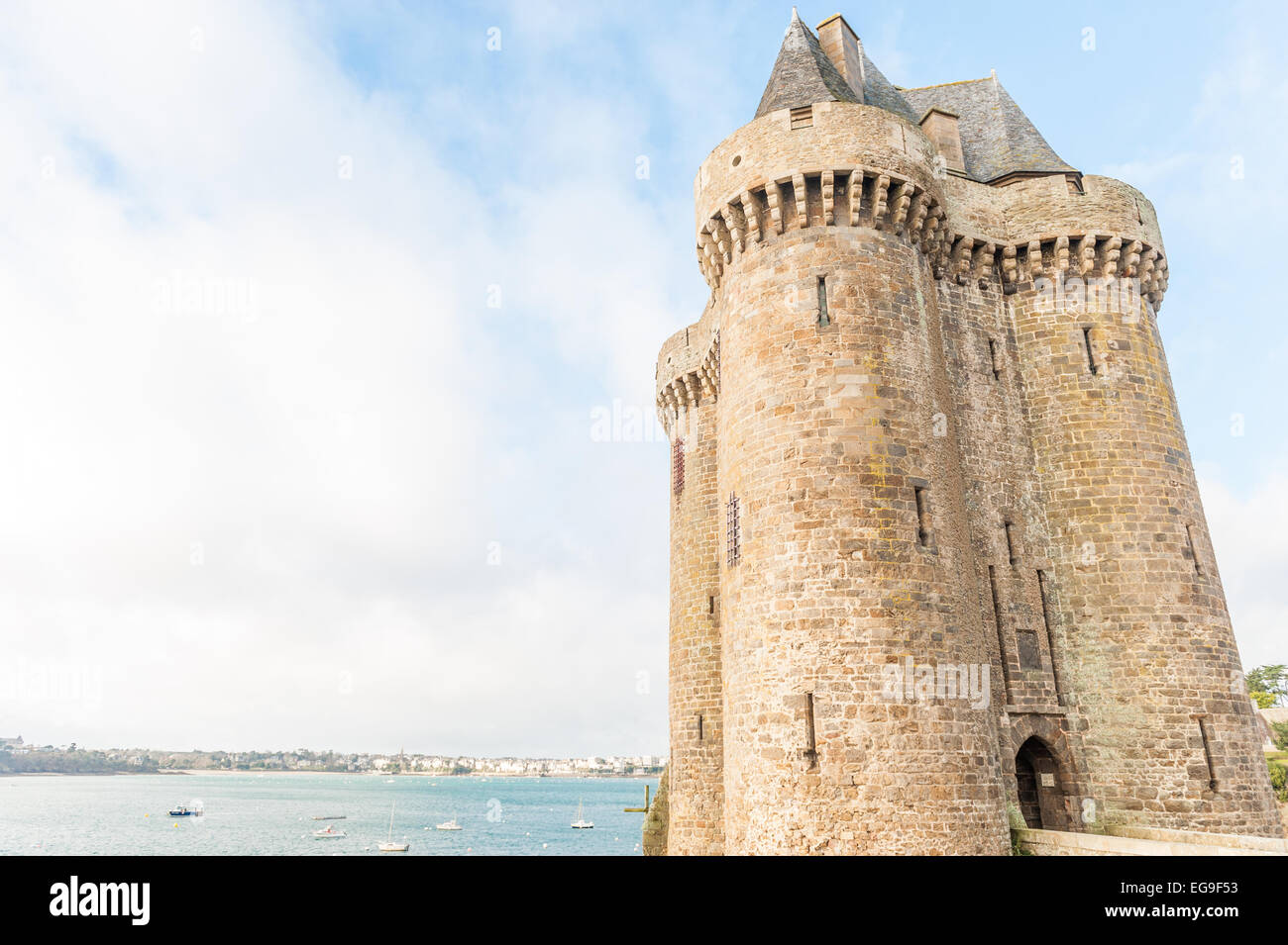 France, Bretagne, Saint Malo, de la Tour Solidor Banque D'Images