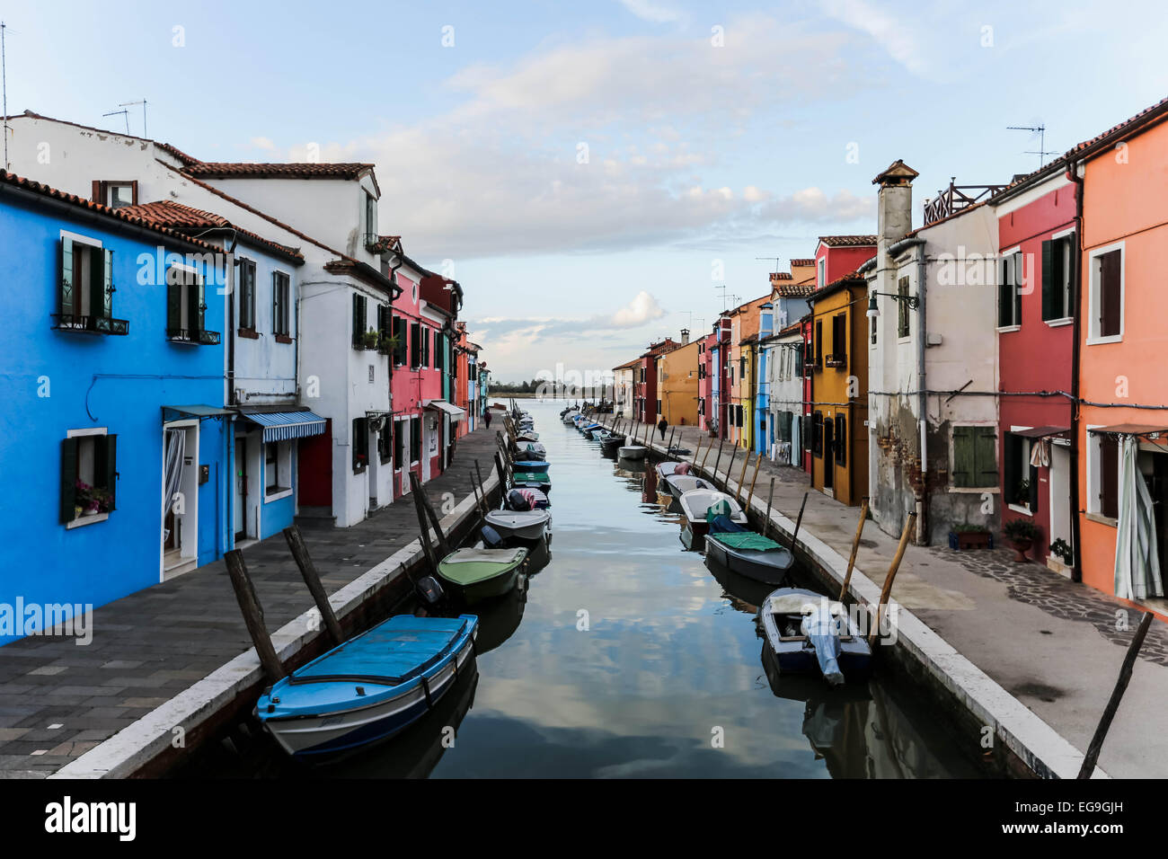 L'île de Burano, Venise, Italie Banque D'Images