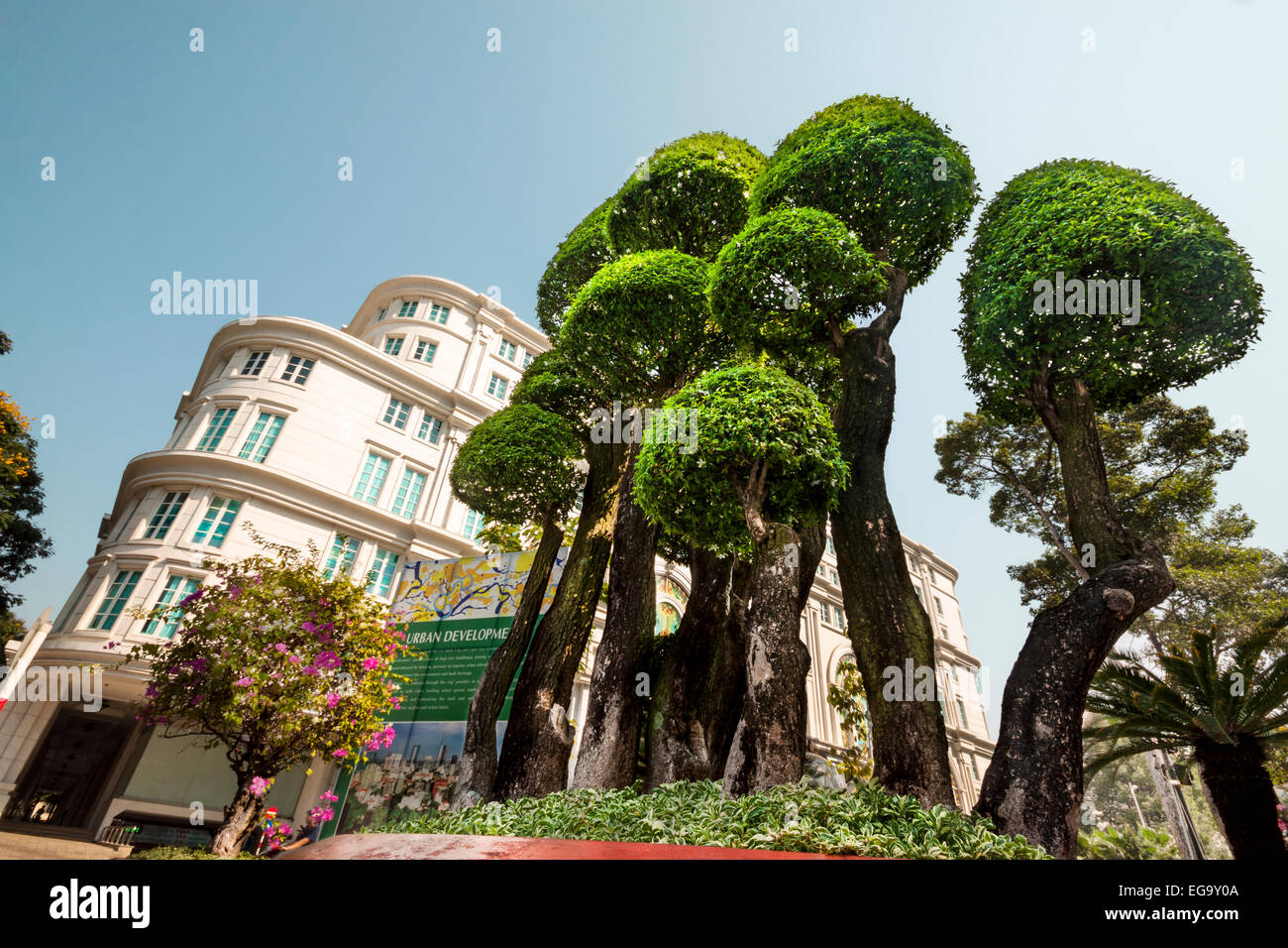 Ho Chi Minh - paysage vert urbain au Vietnam, en Asie. Banque D'Images