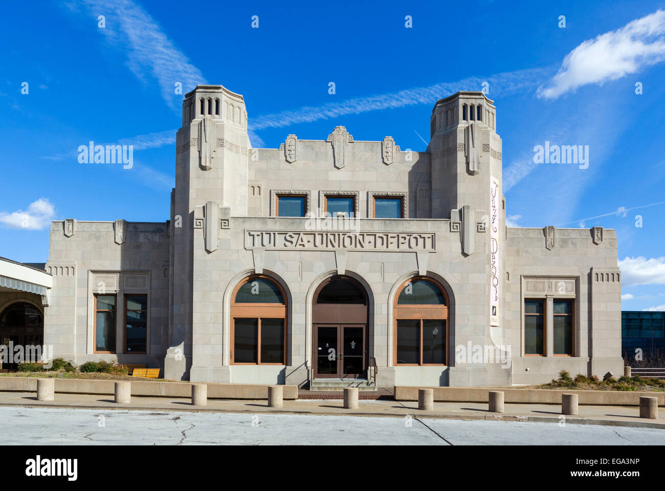 L'Union Depot Tulsa art-deco, Tulsa, Oklahoma, USA Banque D'Images
