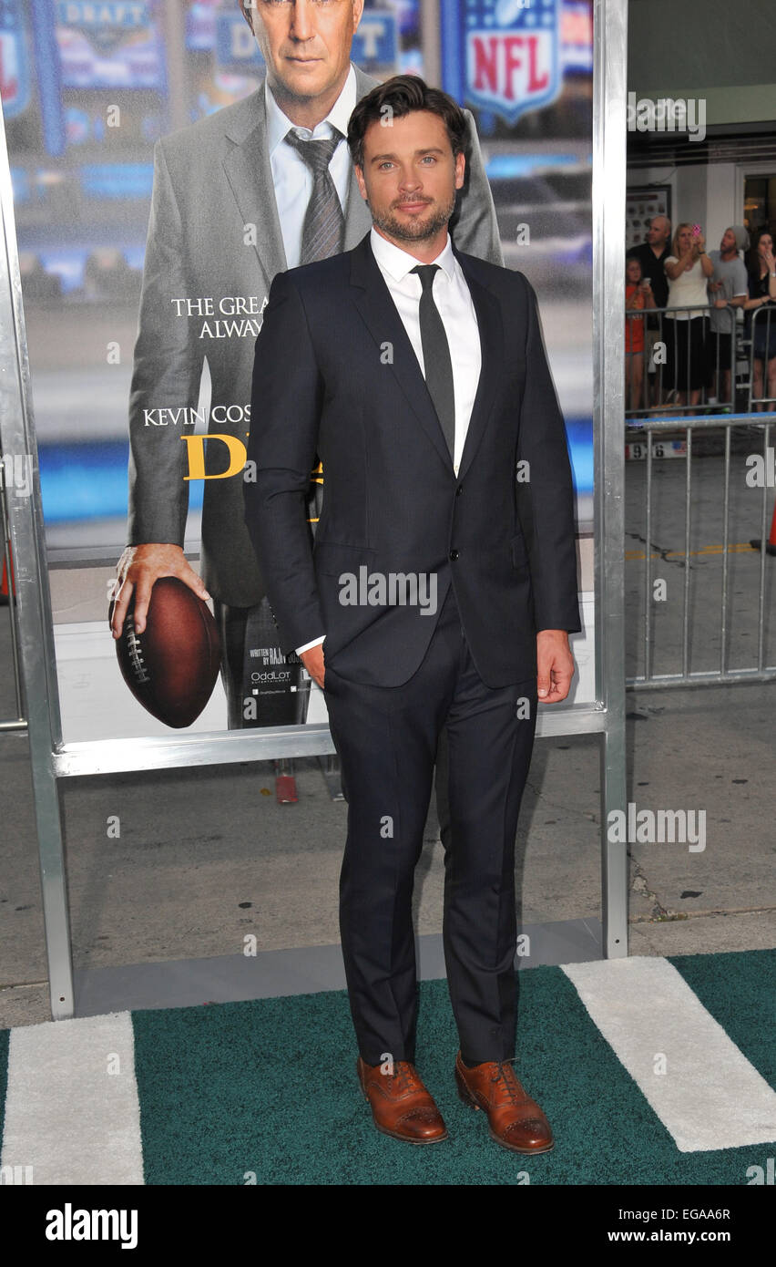 LOS ANGELES, CA - 7 avril 2014 : Tom Welling au Los Angeles première de son film "projet Day' au Regency Village Theatre, Westwood. Banque D'Images