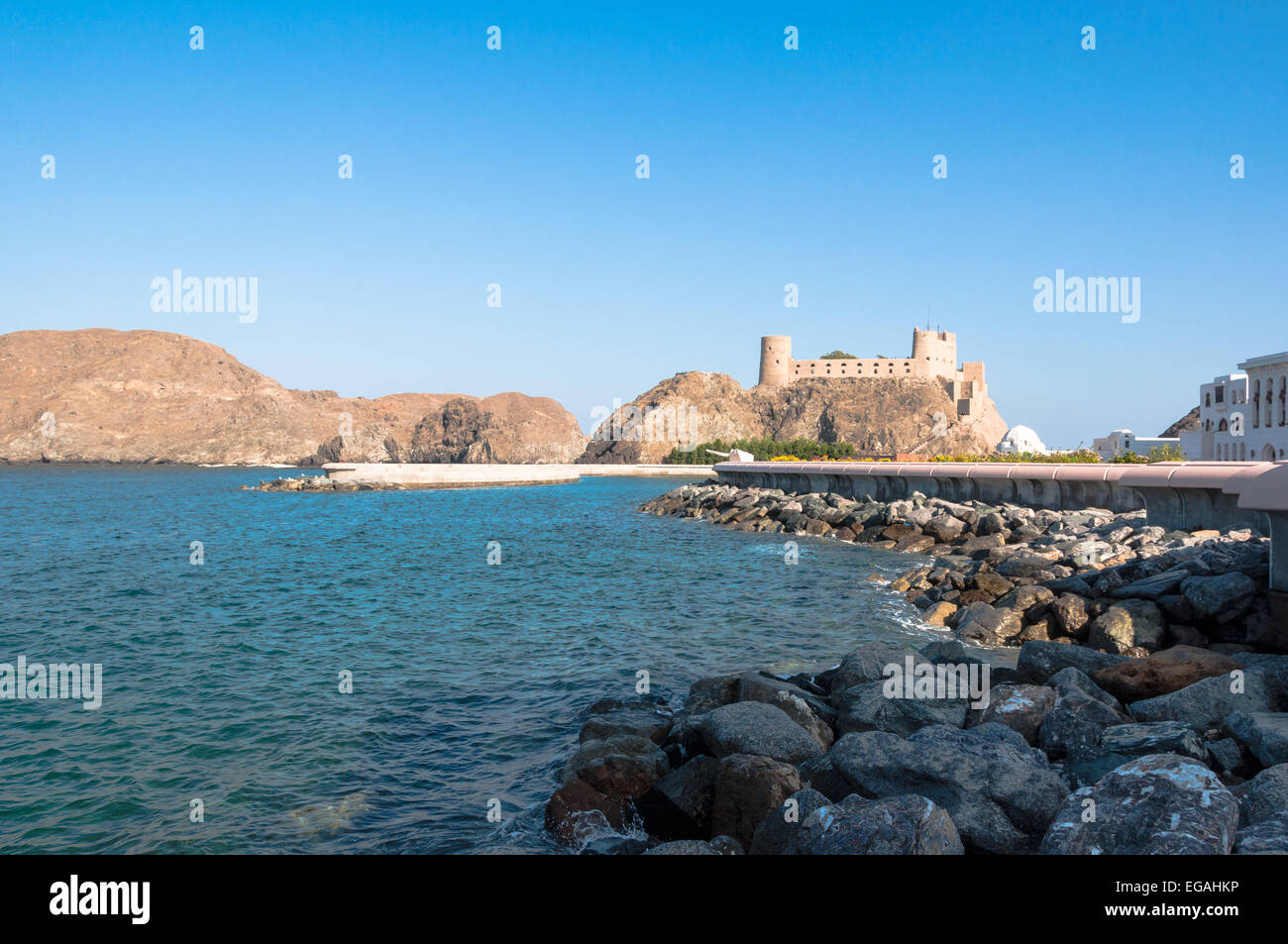 Le Fort Al Jalali, Muscat, Oman Banque D'Images
