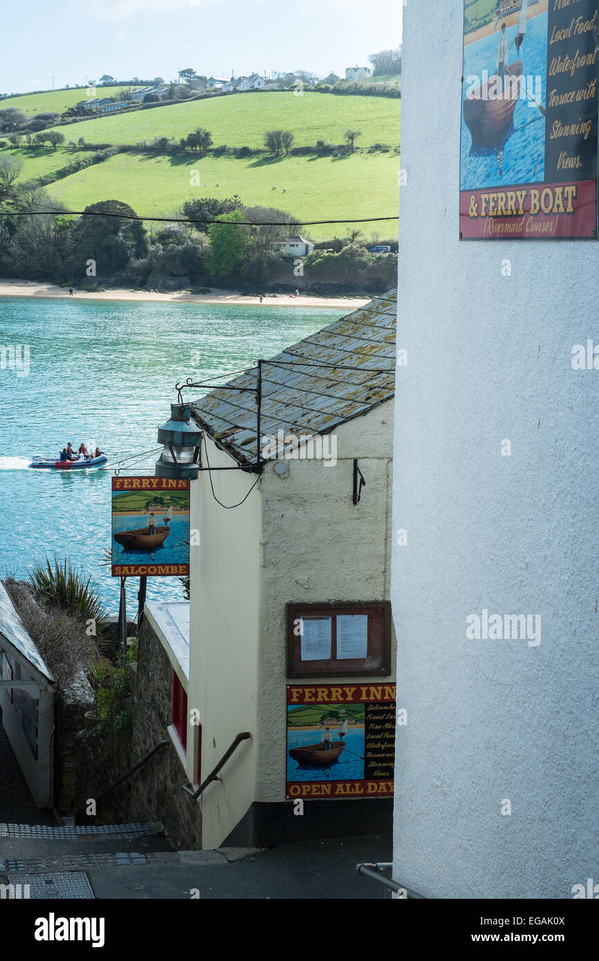 Le Ferry Inn, Salcombe, Devon du sud Banque D'Images