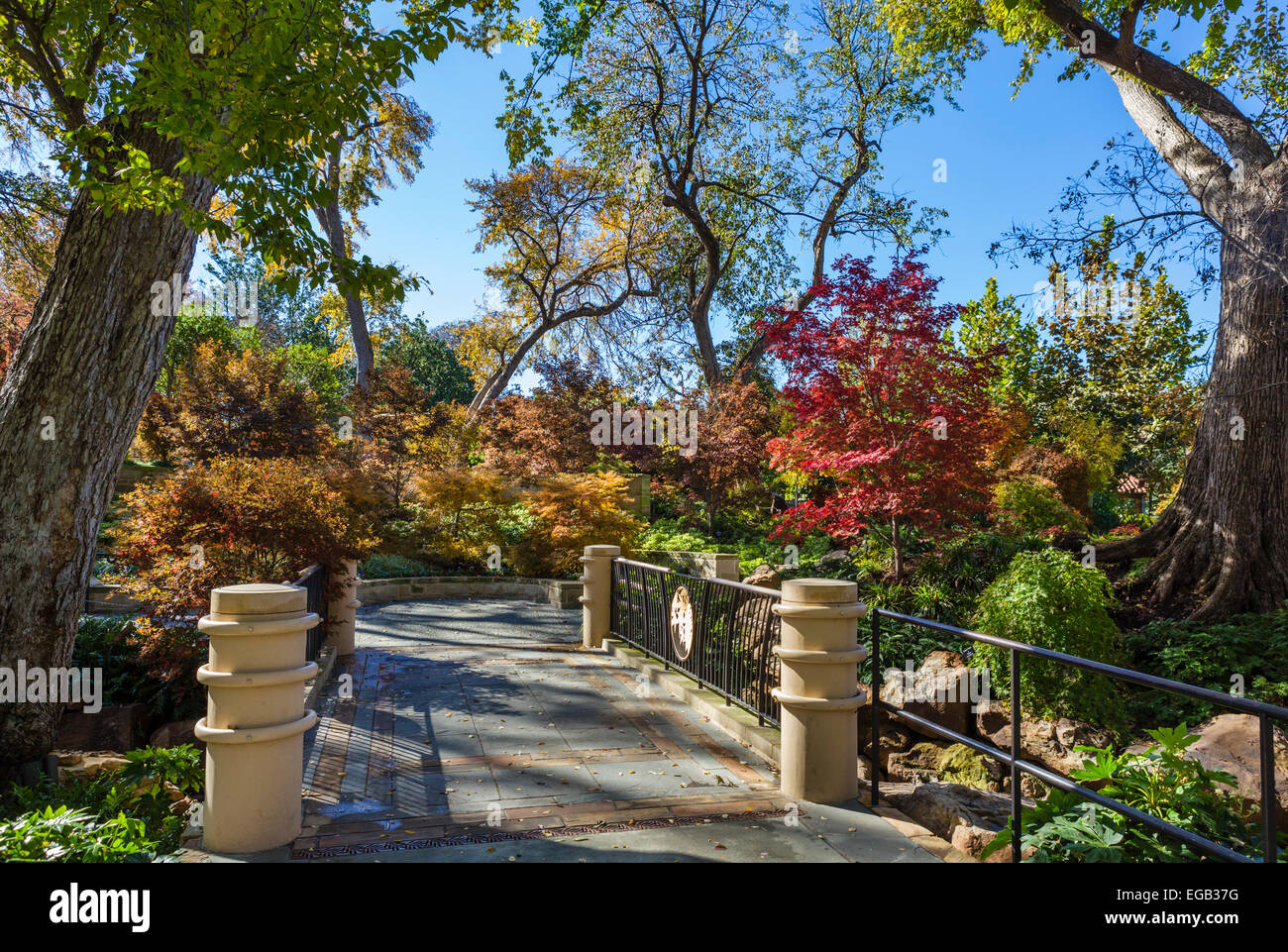 Dallas Arboretum and Botanical Garden à l'automne, Texas, États-Unis Banque D'Images