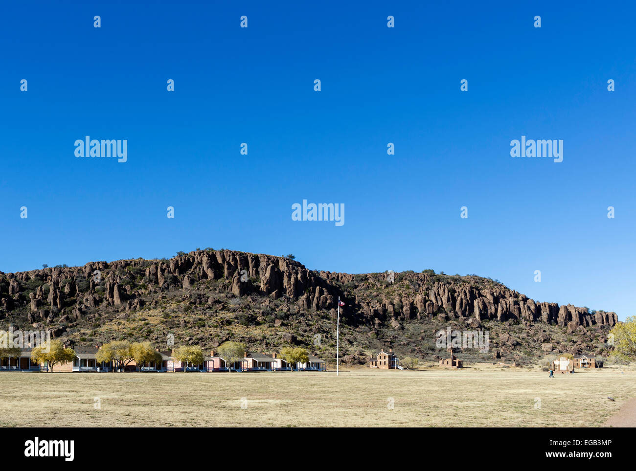 Site historique national de Fort Davis, Fort Davis, California, USA Banque D'Images