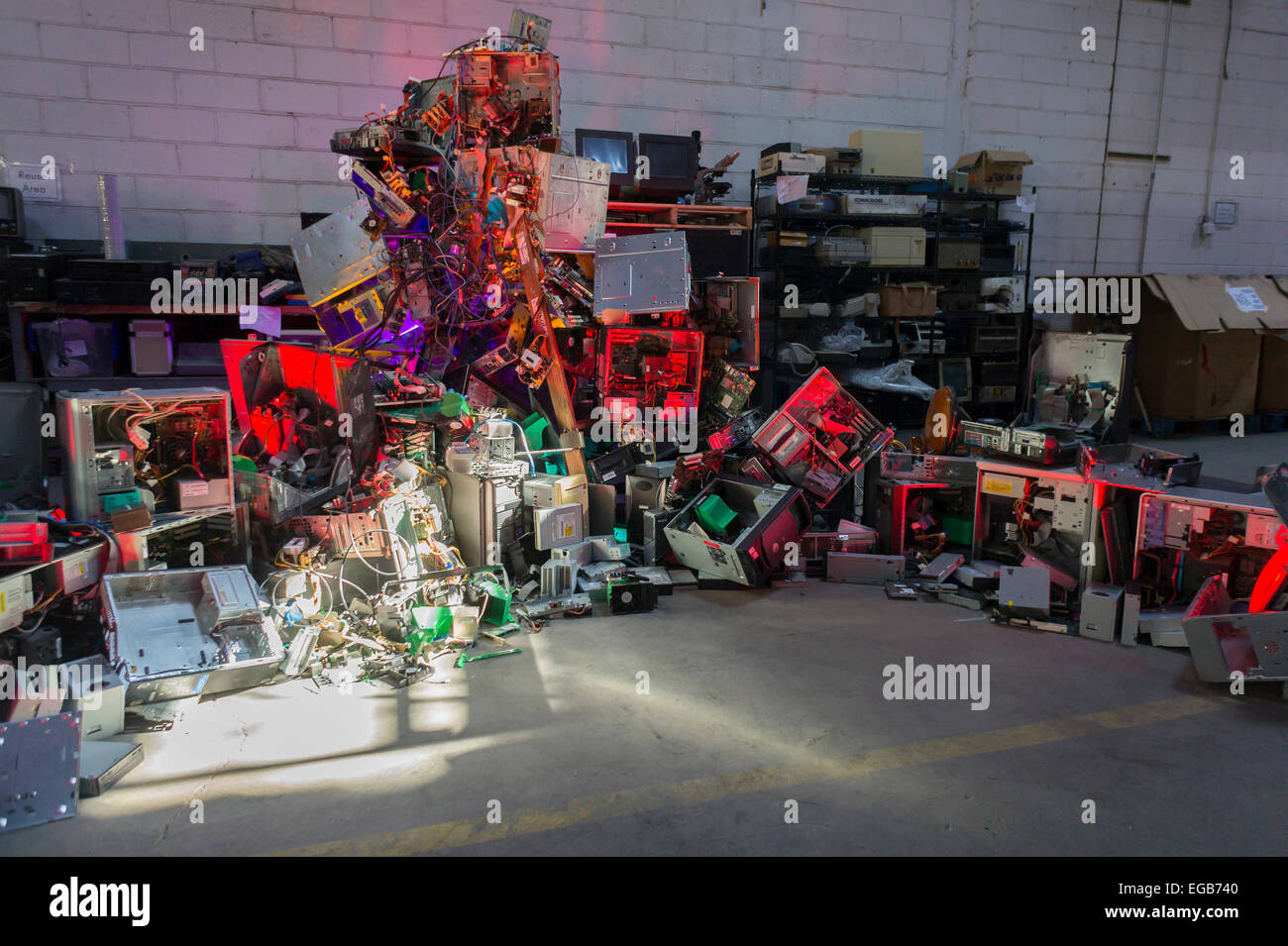 L'installation étant numérique Banque D'Images
