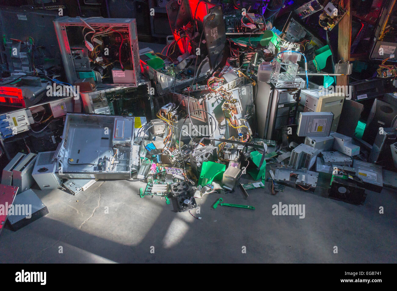 L'installation étant numérique Banque D'Images