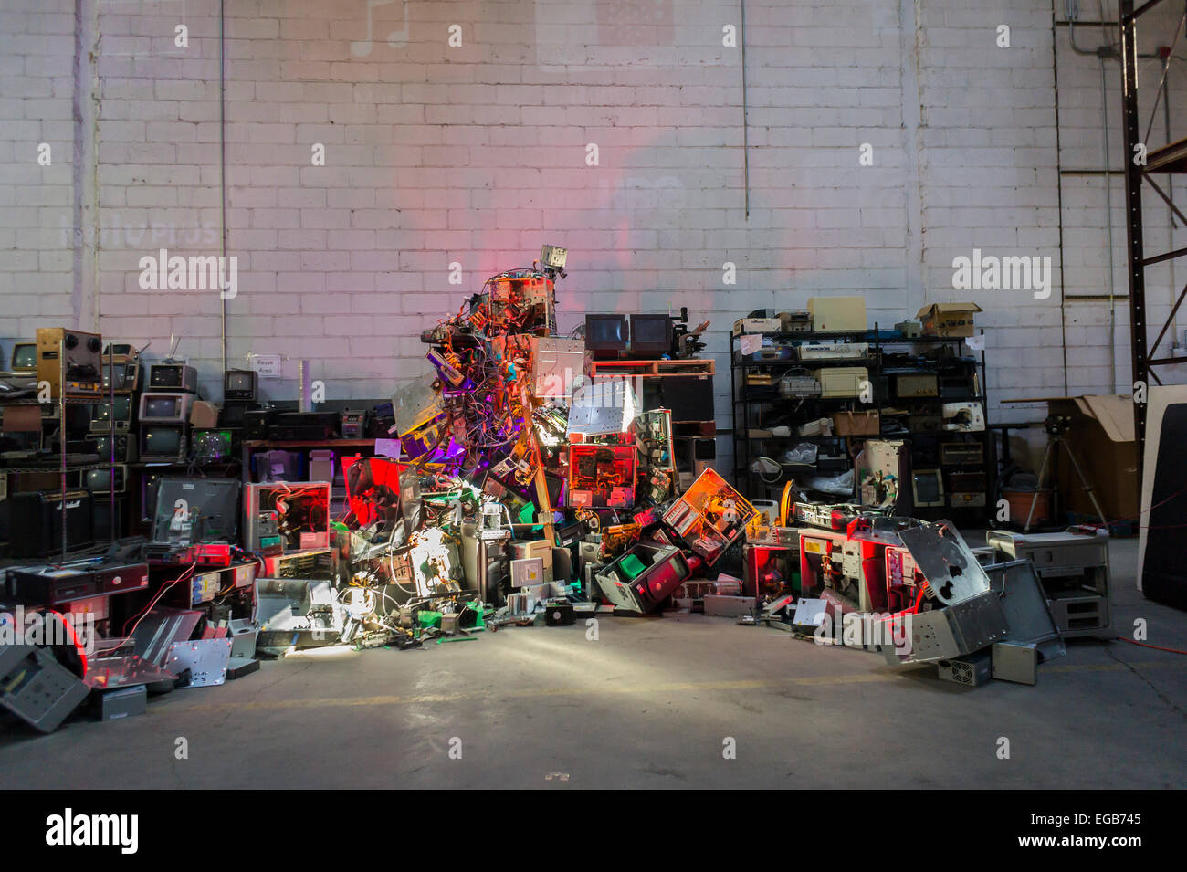 L'installation étant numérique Banque D'Images