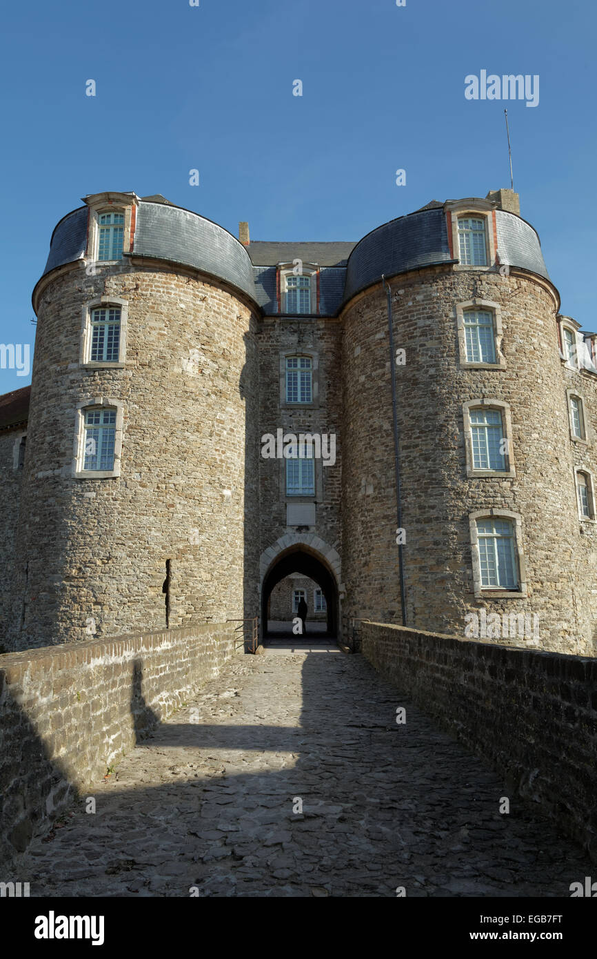 Tourné à l'extérieur du Château de Boulogne-sur-Mer, situé à Boulogne sur Mer Banque D'Images