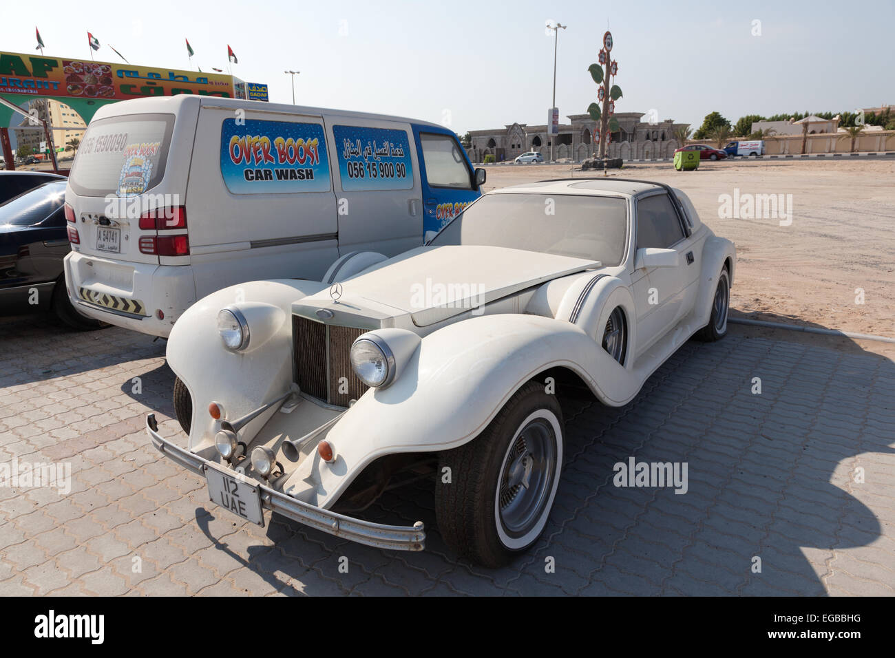 Excalibur Roadster Mercedes-Benz à Fujairah Banque D'Images