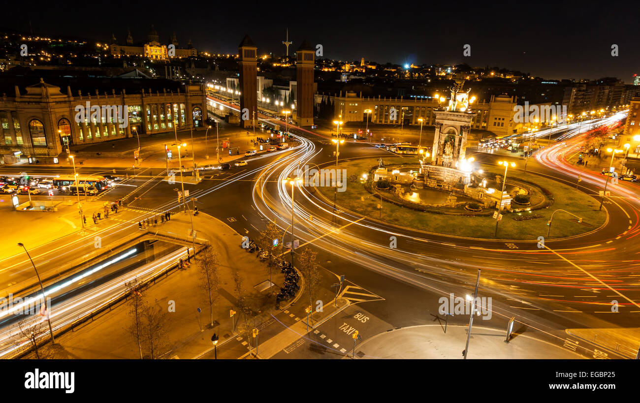 Lumières de la nuit dans la rue Banque D'Images