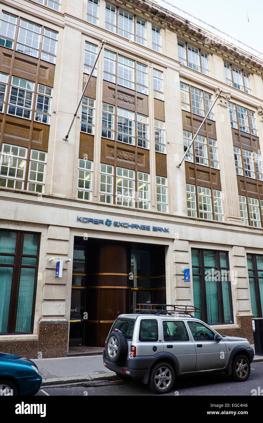Banque Korea Exchange Juifs Vieille Ville de London UK Banque D'Images