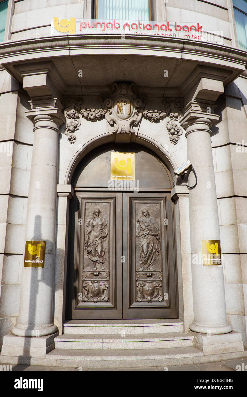 Punjab National Bank (International) Lothbury Ville de London UK Banque D'Images