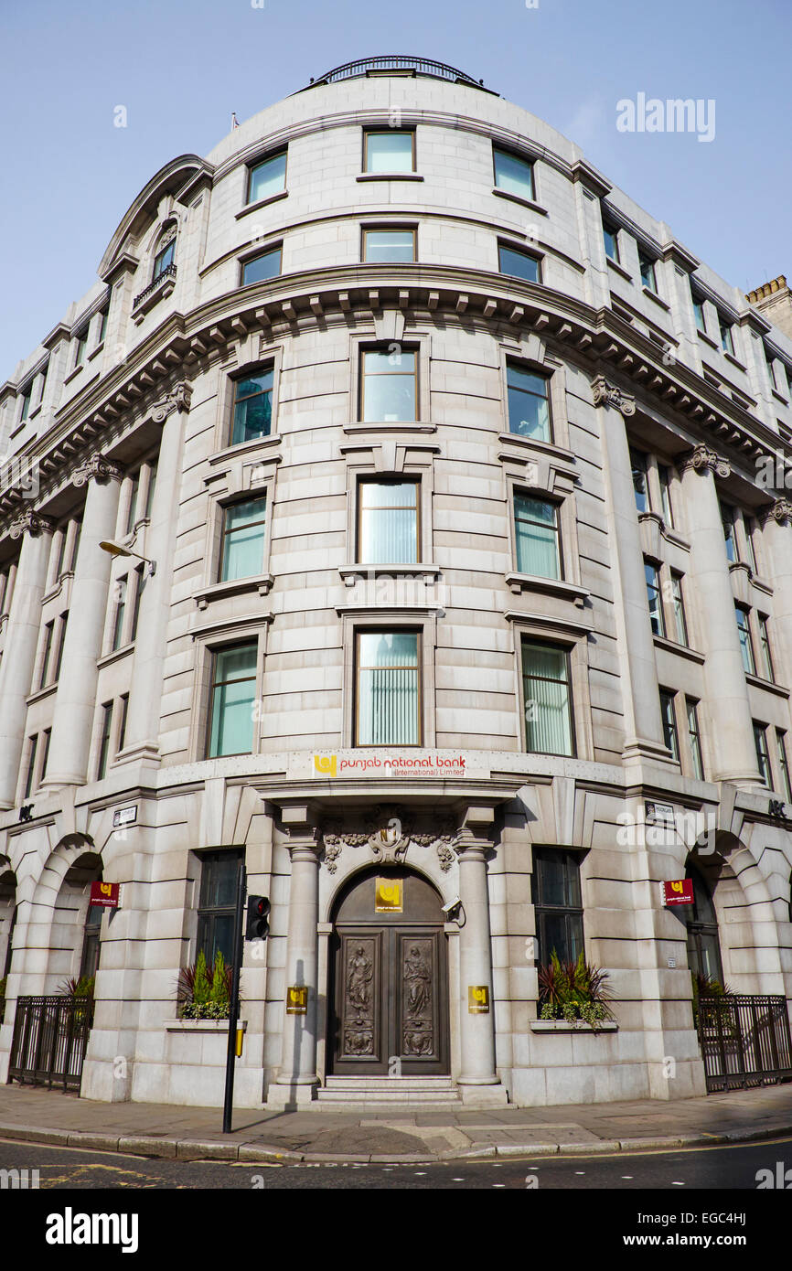 Punjab National Bank (International) Lothbury Ville de London UK Banque D'Images