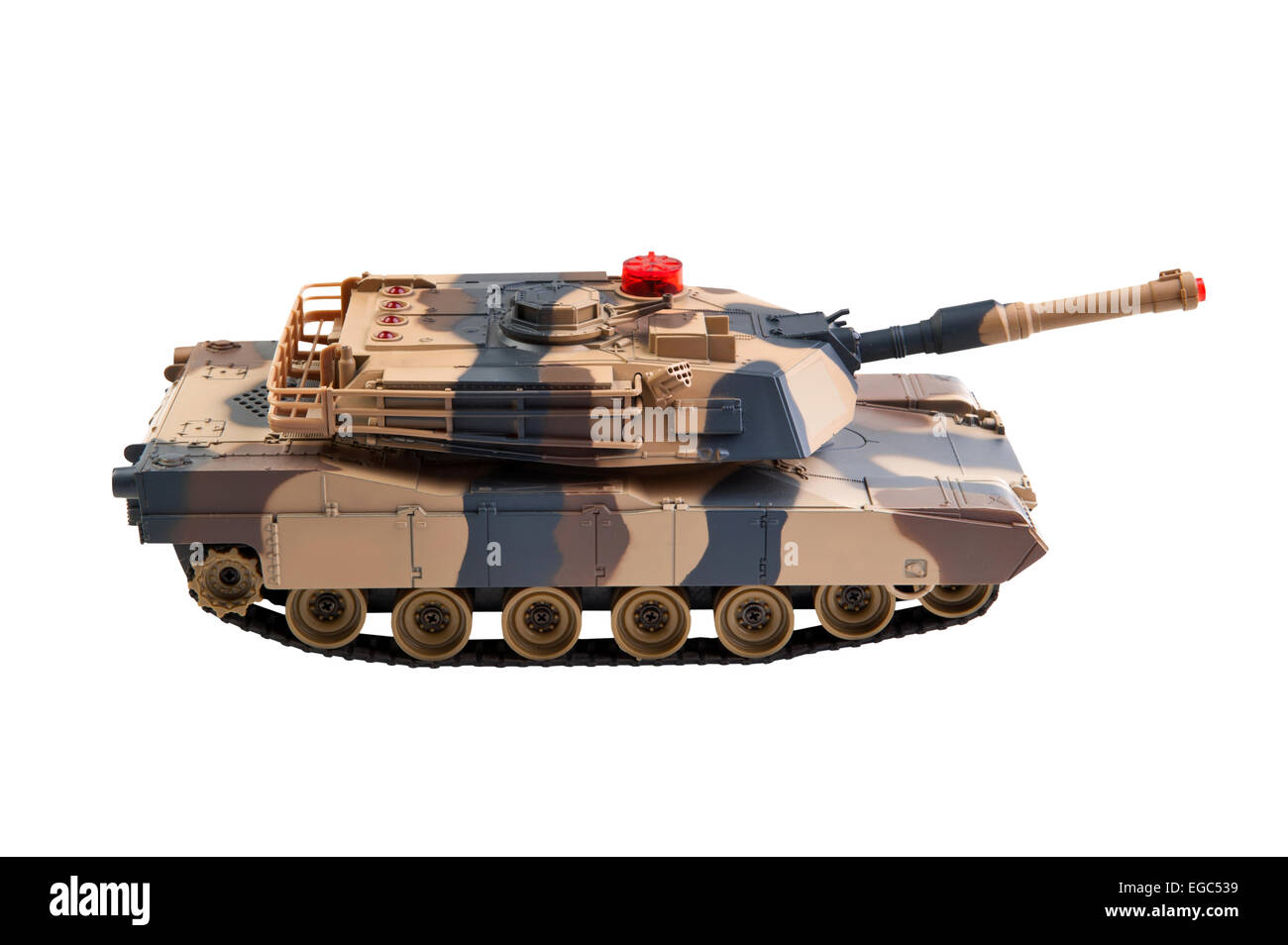 Objet isolé sur blanc - réservoir de jouets Banque D'Images