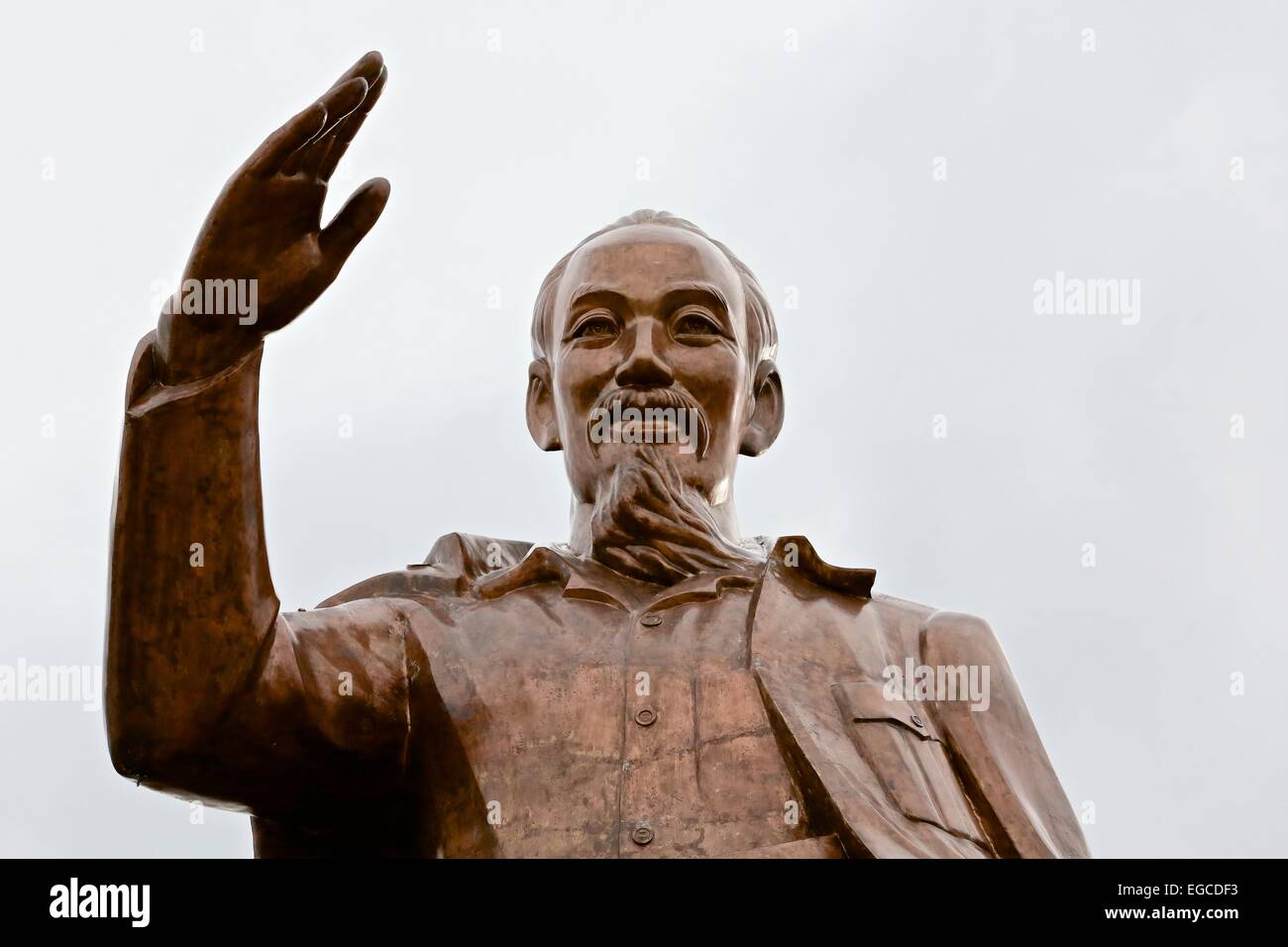 Statue de Ho Chi Minh, Can Tho, Vietnam Banque D'Images