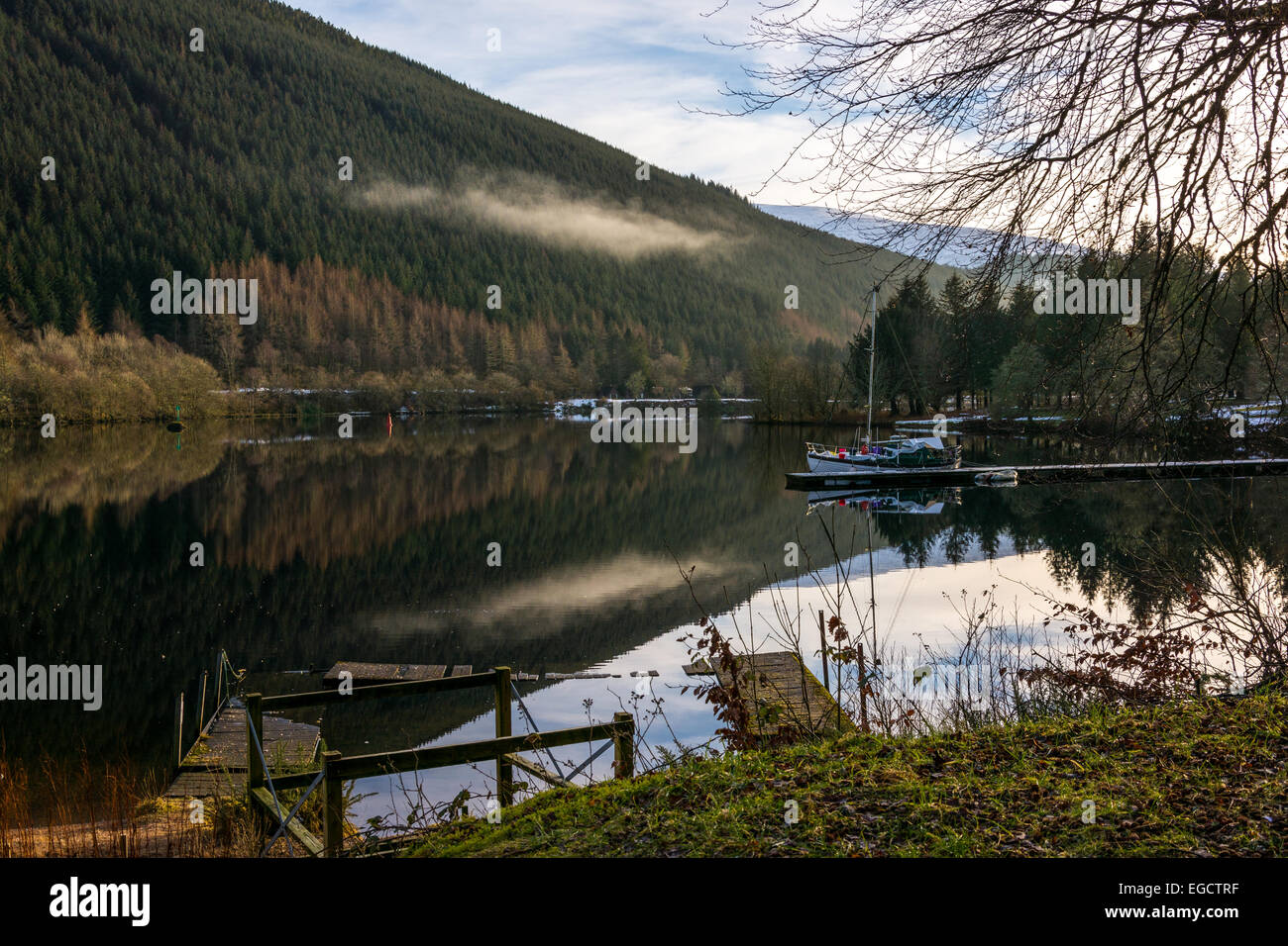 Le Loch Oich, Inverness Shire, Highland, Ecosse, Royaume-Uni Banque D'Images
