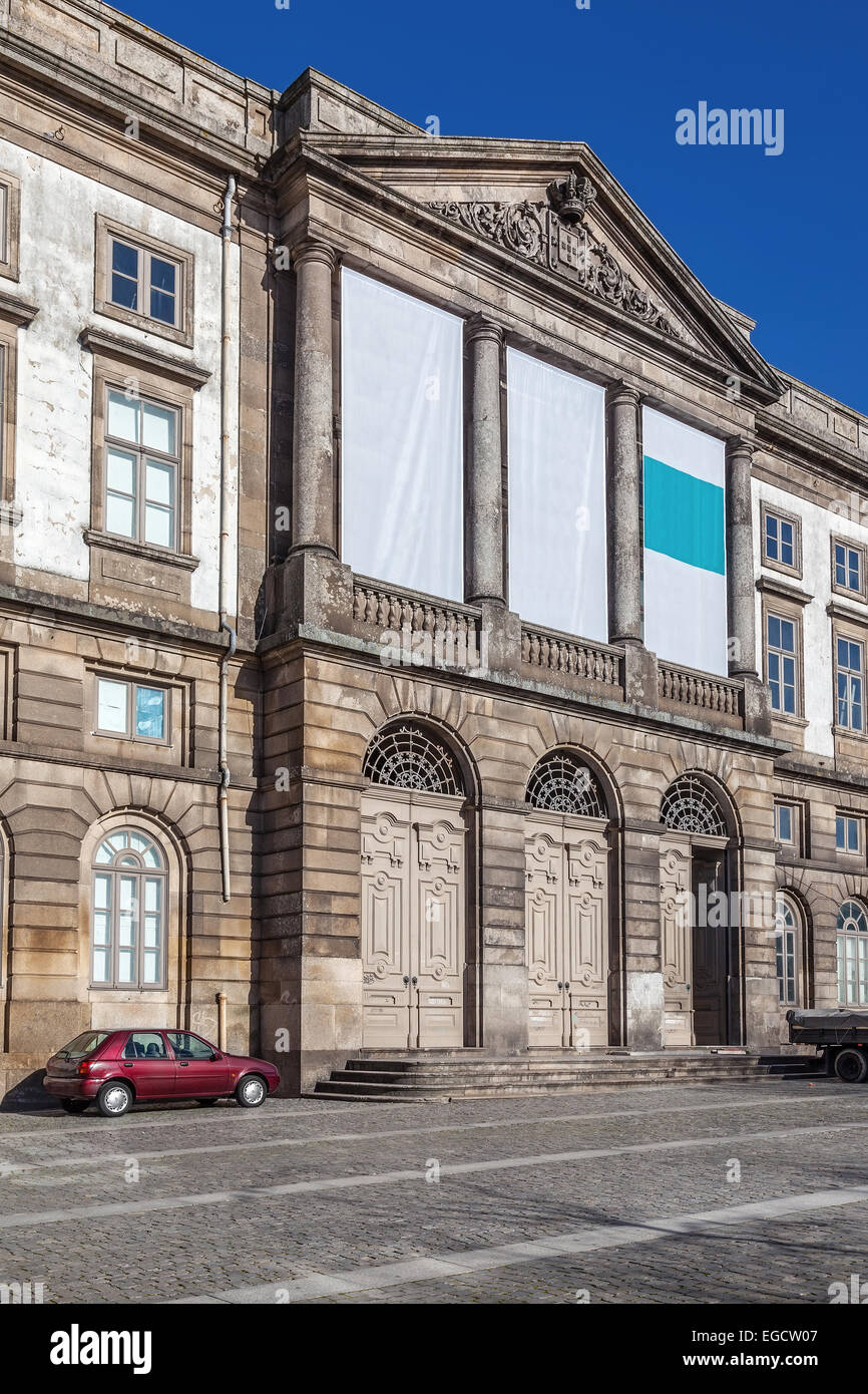 Musée d'histoire naturelle de l'Université de Porto en bâtiment Gomes Teixeira Square. Porto, Portugal. Banque D'Images